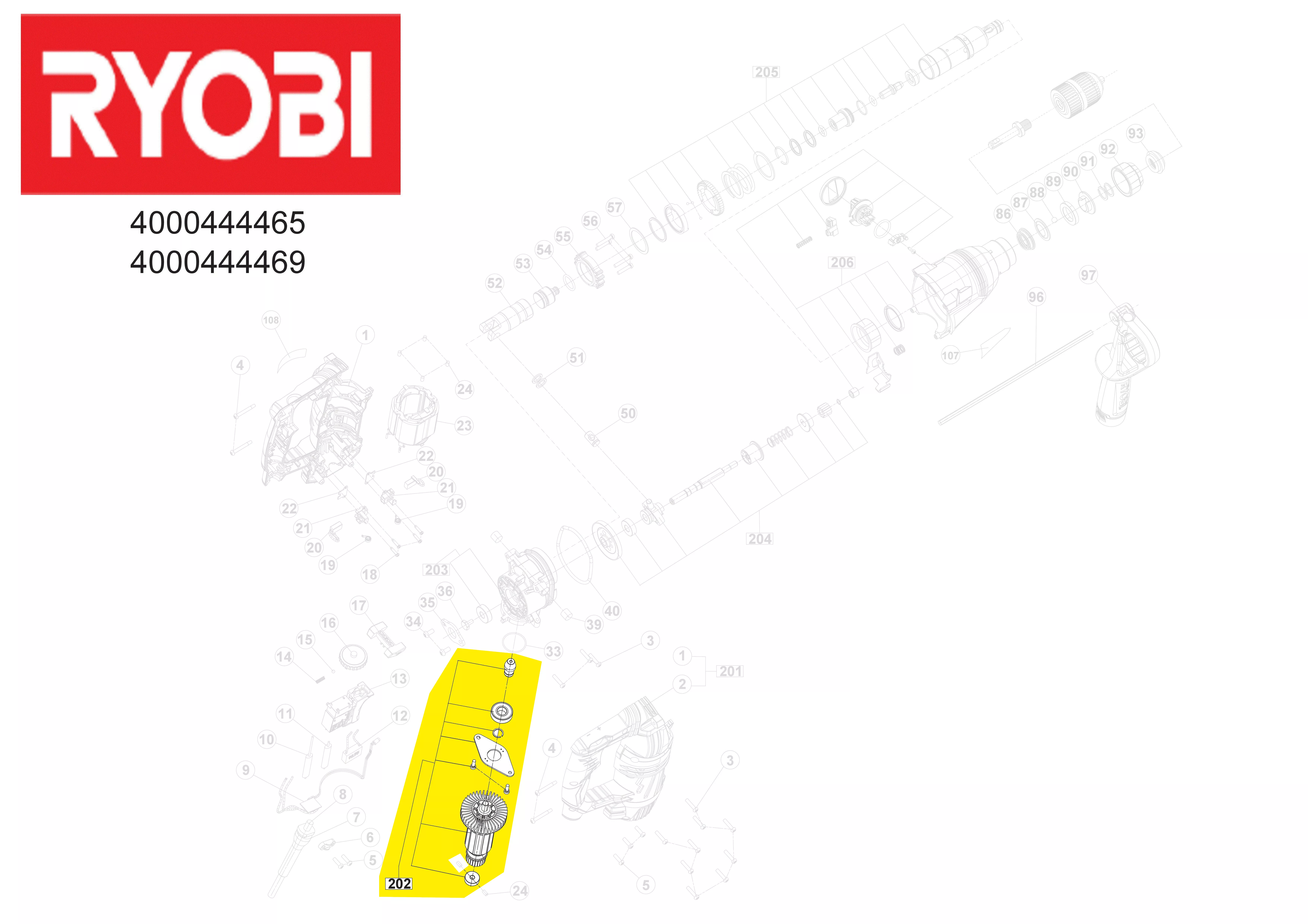 Induit réf. 5131033918 Ryobi